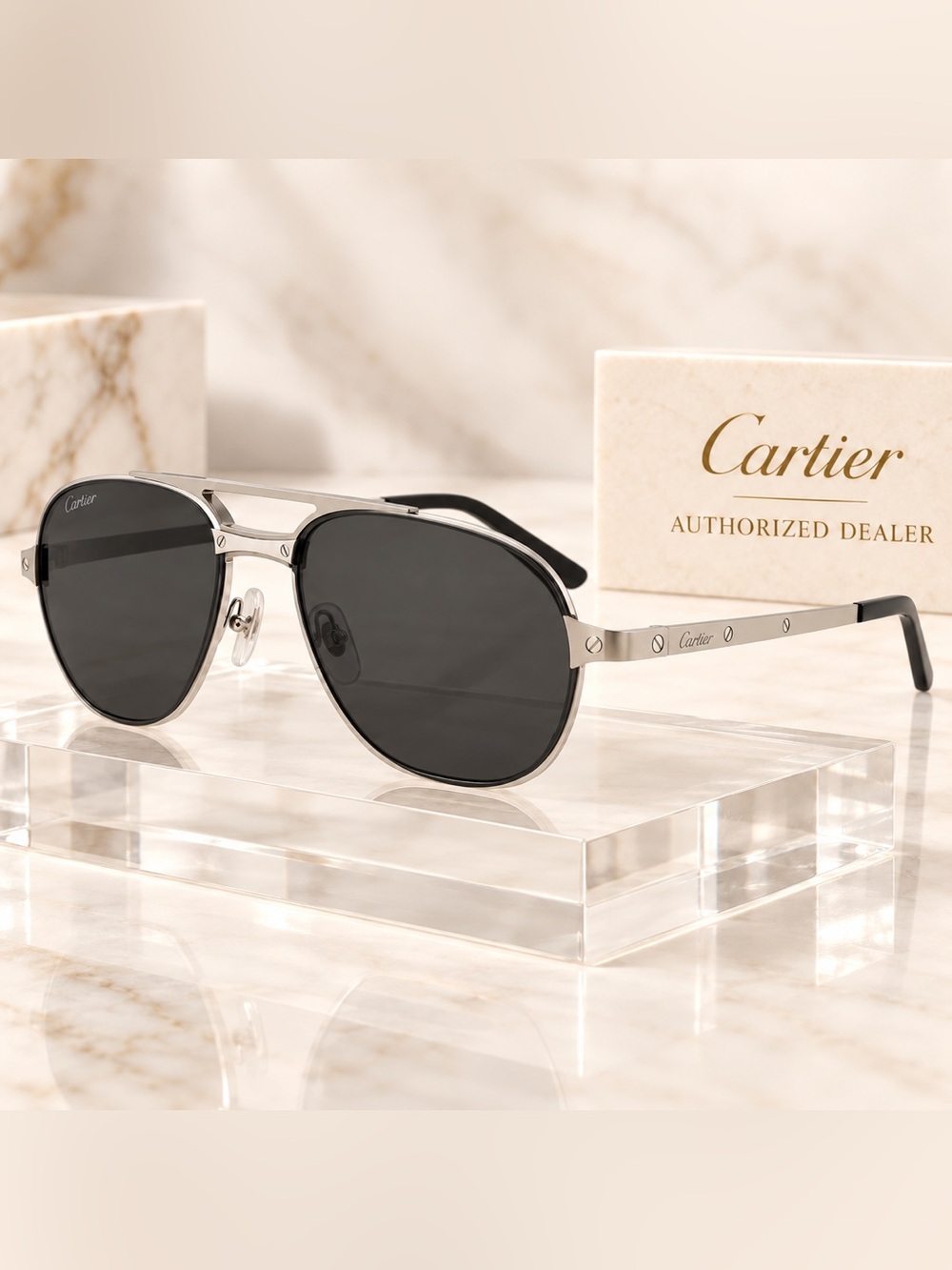 SANTOS DE CARTIER SUNGLASSES NWT